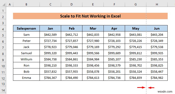 [Solved!] Excel에서 크기에 맞게 인쇄가 작동하지 않음