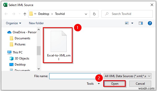 Excel 파일을 XML 데이터 매핑으로 저장하는 방법(간단한 단계 포함)