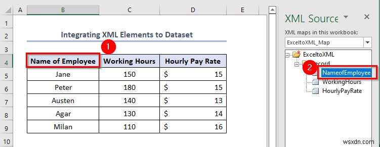 Excel 파일을 XML 데이터 매핑으로 저장하는 방법(간단한 단계 포함)