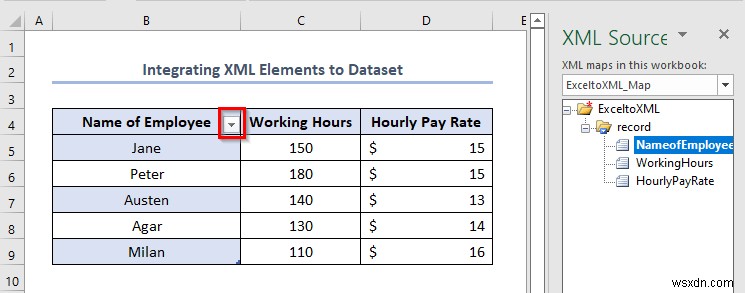 Excel 파일을 XML 데이터 매핑으로 저장하는 방법(간단한 단계 포함)