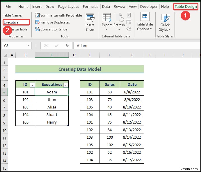 Excel의 데이터 모델에서 데이터를 가져오는 방법(2가지 쉬운 방법)