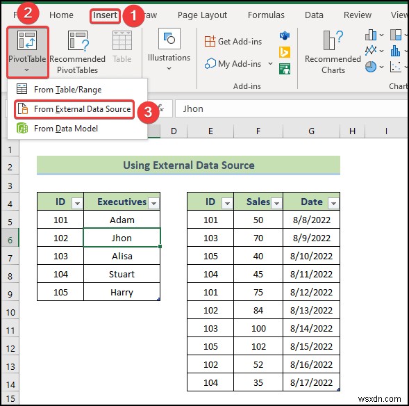 Excel의 데이터 모델에서 데이터를 가져오는 방법(2가지 쉬운 방법)