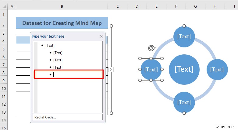 Excel의 데이터에서 마인드 맵을 만드는 방법(2가지 일반적인 방법)