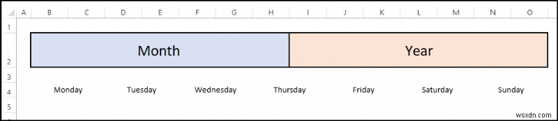 Excel에서 빈 달력을 만드는 방법(무료 템플릿 다운로드)