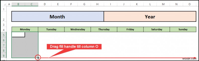 Excel에서 빈 달력을 만드는 방법(무료 템플릿 다운로드)