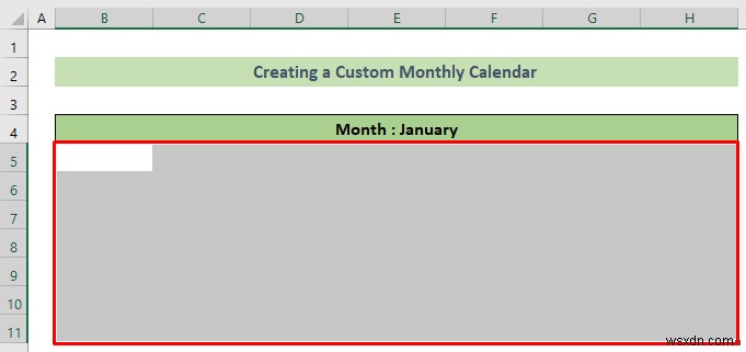 Excel에서 월별 달력을 만드는 방법(3가지 효과적인 방법)