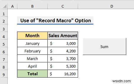 Excel에서 매크로 없이 버튼을 만드는 방법(3가지 쉬운 방법)