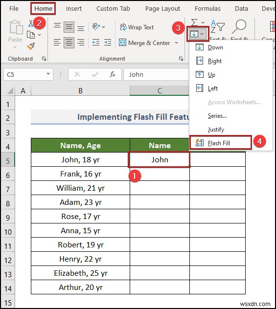 Excel에서 덮어쓰지 않고 텍스트를 열로 변환하는 방법