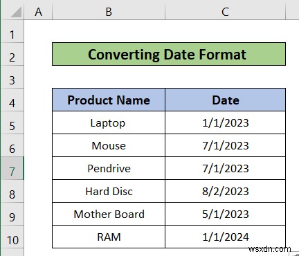 날짜에 대해 Excel에서 텍스트를 열로 사용하는 방법(간단한 단계 포함)