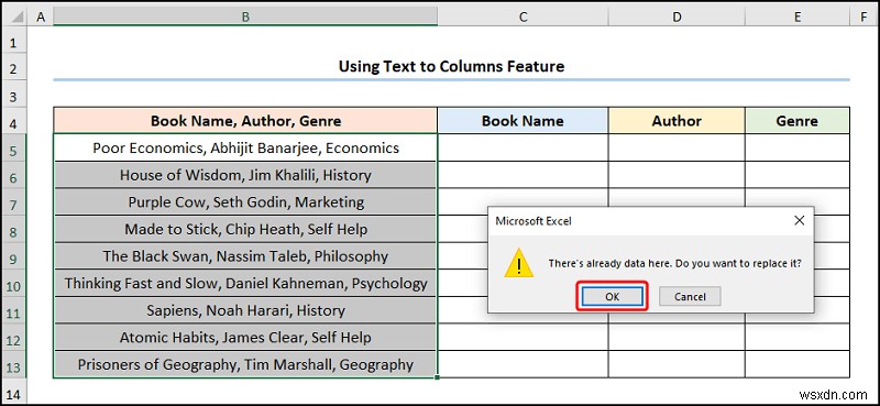 Excel에서 텍스트를 구분 기호가 여러 개인 열로 변환하는 방법