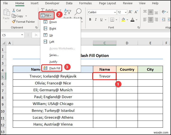 Excel에서 텍스트를 구분 기호가 여러 개인 열로 변환하는 방법