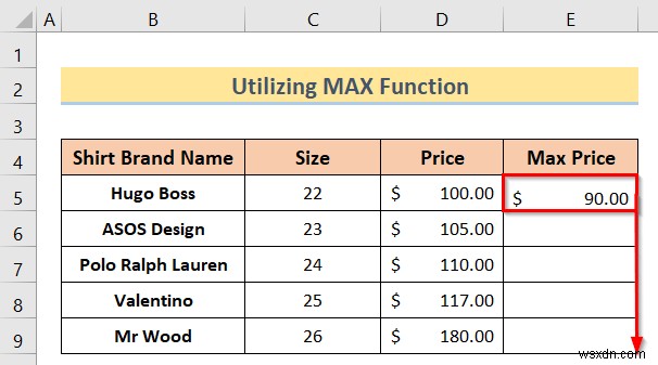 Excel 공식을 사용하여 특정 값을 초과하지 않는 방법