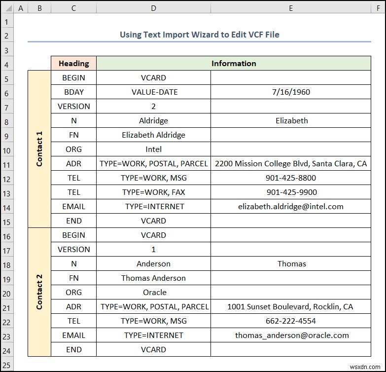Excel에서 VCF 파일을 편집하는 방법(간단한 단계 포함)