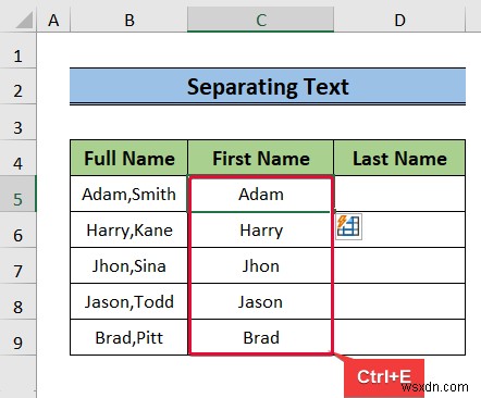 Excel에서 구분 기호를 사용하여 열을 텍스트로 변환하는 방법
