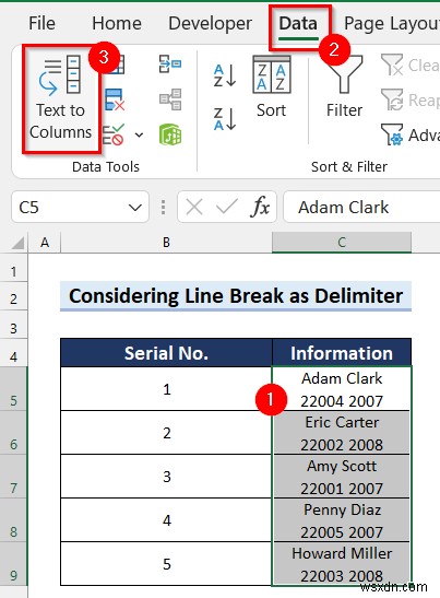 [수정됨!] Excel 텍스트에서 열로 데이터가 삭제됨