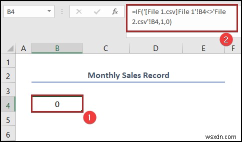 Excel에서 2개의 CSV 파일을 비교하는 방법(6가지 쉬운 방법)