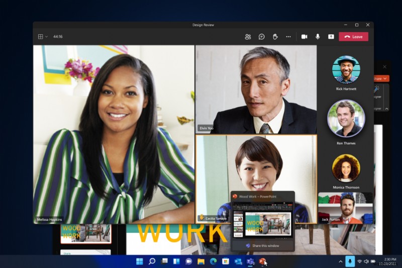 Microsoft Teams가 Windows 11에 직접 통합됩니다.