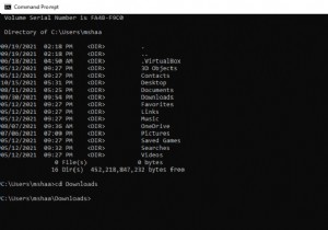 Windows 10 또는 Windows 11의 CMD(명령 프롬프트)에서 디렉토리를 변경하는 방법
