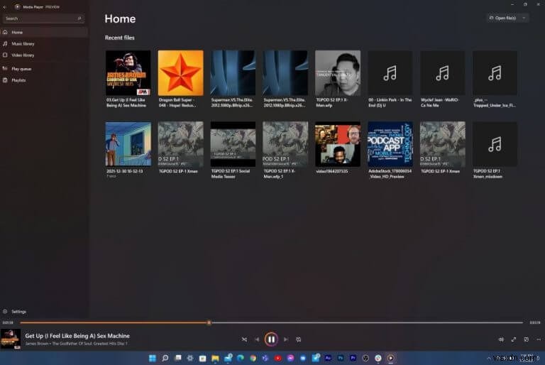 Groove Music 플레이어가 업데이트되어 일부 사용자를 위한 새로운 Windows 11 Media Player로 교체되었습니다.