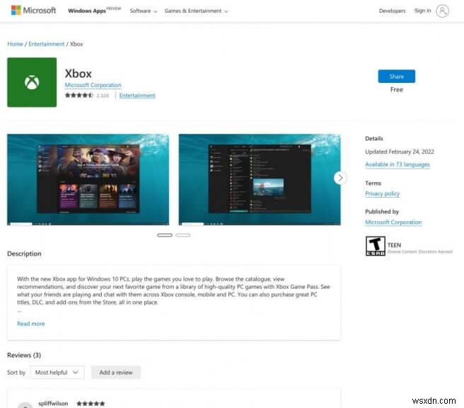 Windows 11에서 영감을 받아 새롭게 디자인된 Microsoft Store 웹 버전입니다.