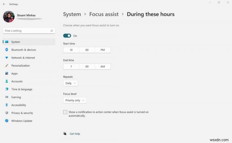 Windows 10 또는 Windows 11에서 Focus 지원(곧 Focus로 불릴 예정)을 사용하는 방법