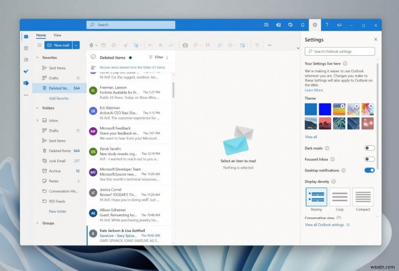 [동영상] 유출된 One Outlook Windows 11 클라이언트 실습:영광스러운 PWA?