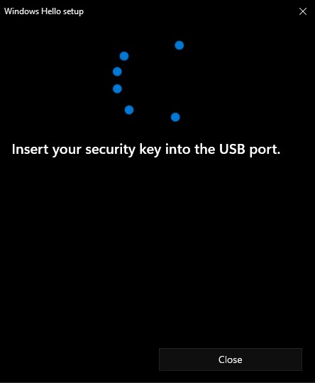 Windows 11에서 USB 보안 키를 추가할 수 있는 속도는 다음과 같습니다.