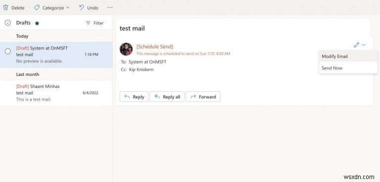 Outlook에서 이메일을 예약하는 방법
