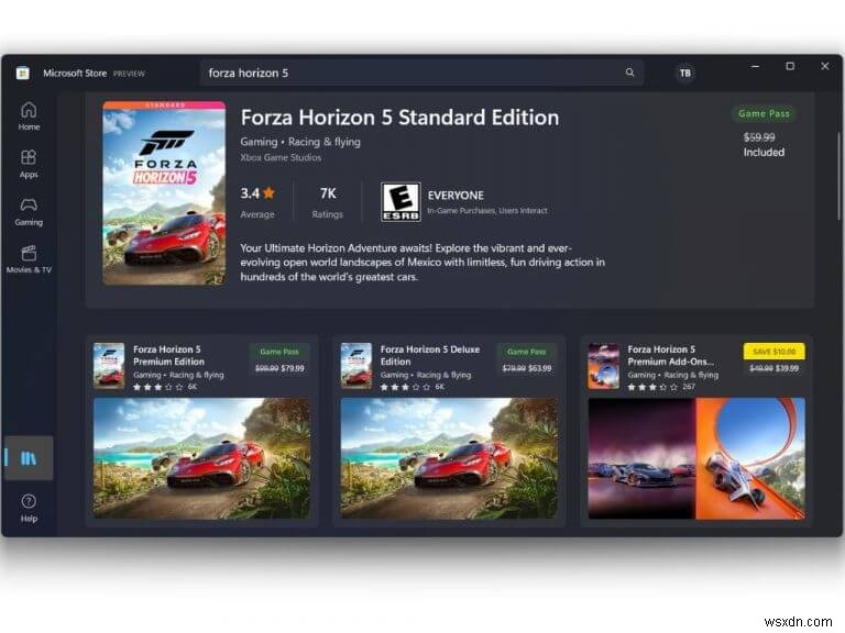 Windows 11 Insider는 이제 Xbox 앱 없이 Microsoft Store에서 Xbox Game Pass 타이틀을 다운로드할 수 있습니다.