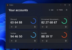 Protecc, Windows 11·10용 오픈소스 2FA 데스크톱 클라이언트