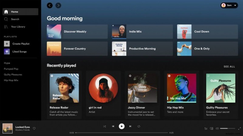 Windows Spotify 앱은 최신 업데이트로 새로운 디자인을 얻습니다