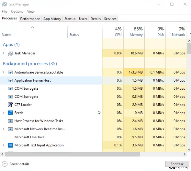 Windows 11 2022의 새 작업 관리자에서 다크 모드 등을 활성화하는 방법