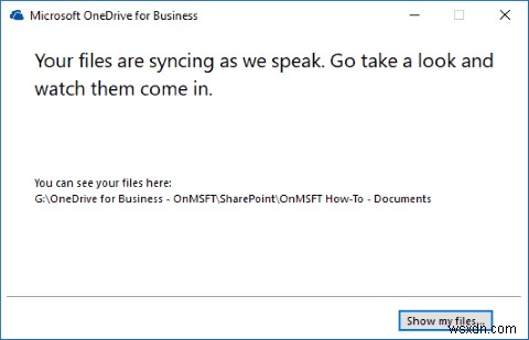 비즈니스용 OneDrive를 사용하여 SharePoint 라이브러리를 동기화하는 방법