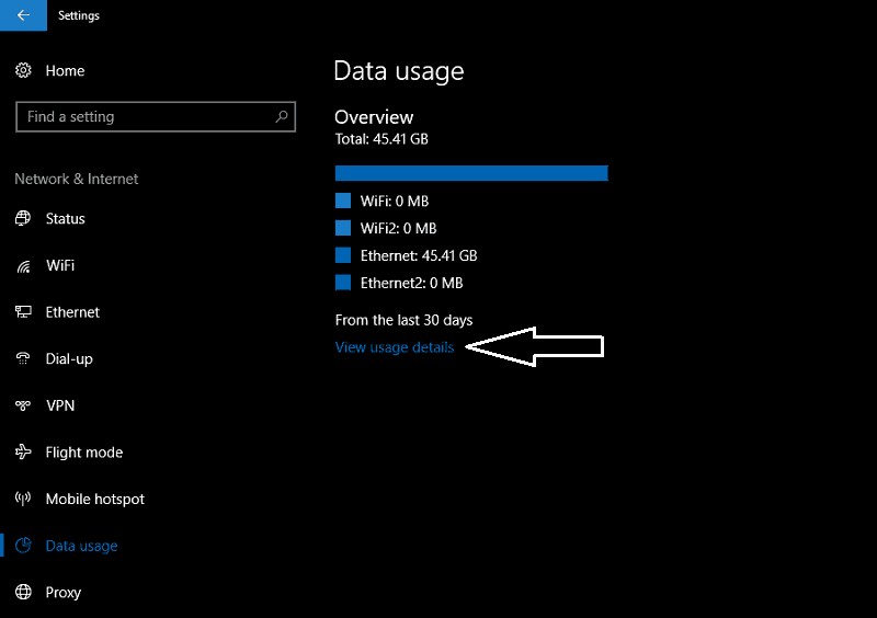 Windows 10에서 데이터 사용량을 보는 방법