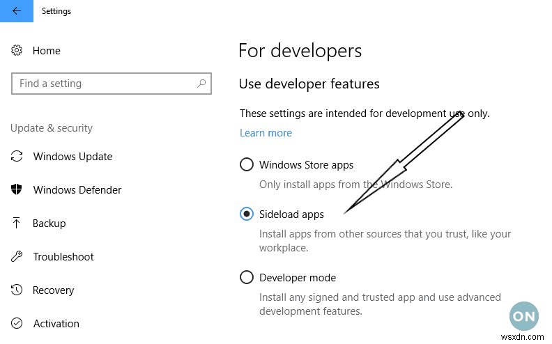 Windows 10 앱을 사이드로드하는 방법