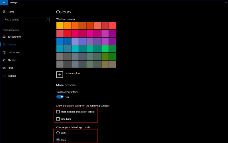 Windows 10 Creators Update에서 나만의 강조 색상을 설정하는 방법 