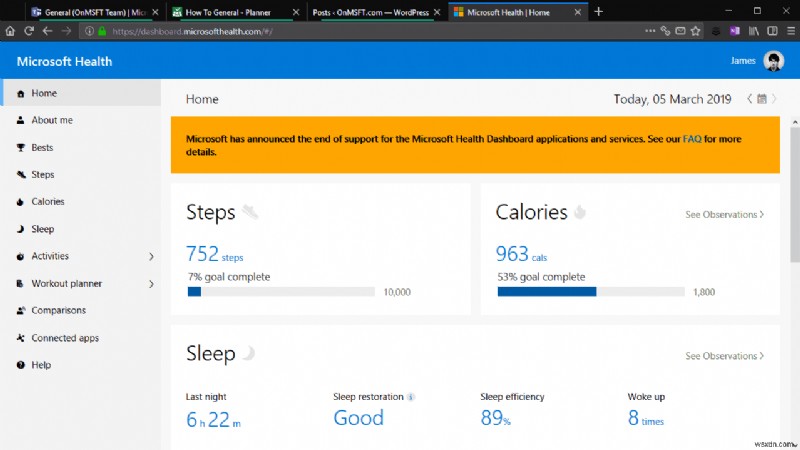닫기 직전인 Microsoft Health에서 데이터를 내보내는 방법