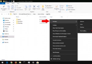 Windows 10 작업 표시줄에 도구 모음을 만드는 방법