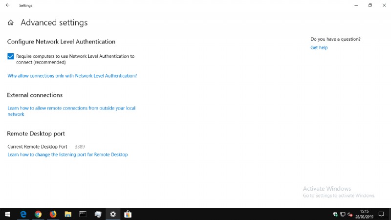 Windows 10 PC에 원격 데스크톱 연결을 활성화하는 방법