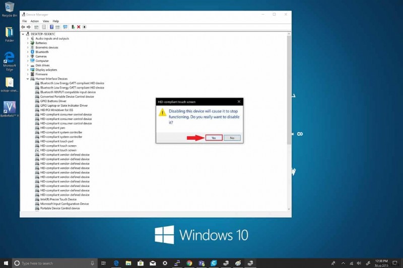 Windows 10에서 터치스크린을 비활성화하는 방법