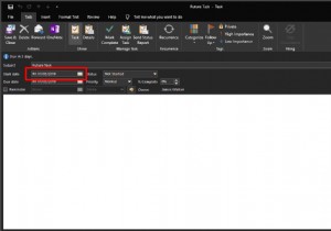 시작 날짜가 미래인 Outlook 작업을 숨기는 방법