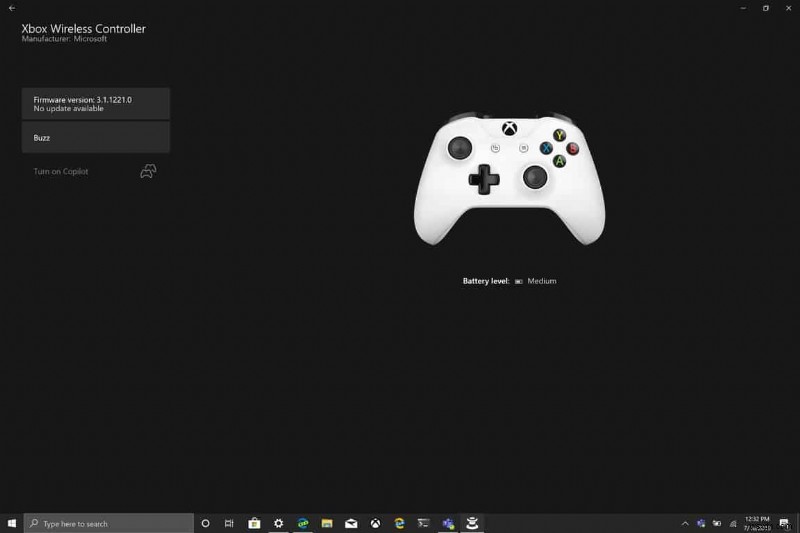 Windows 10에서 Xbox One 컨트롤러의 배터리 잔량을 확인하는 방법