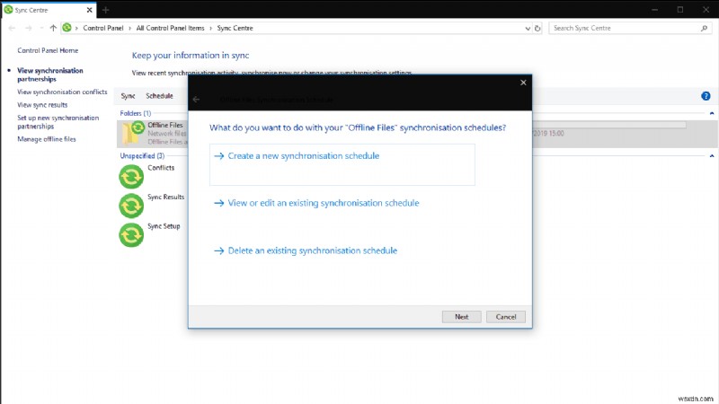 Windows 10에서 오프라인 상태에서 네트워크 파일 공유를 사용하는 방법