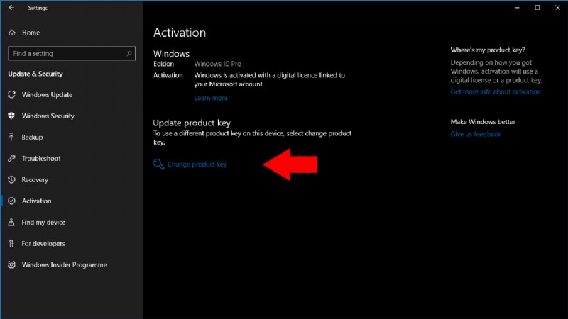 Windows 10에서 제품 키를 변경하는 방법
