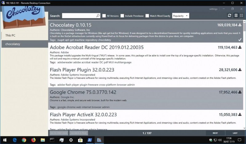 Windows 10용 맛있는 패키지 관리자인 Chocolatey를 설치하고 사용하는 방법