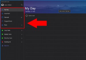 Microsoft To-Do에서 스마트 목록을 사용하는 방법