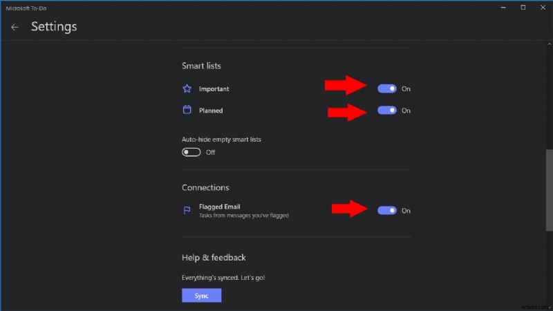 Microsoft To-Do에서 스마트 목록을 사용하는 방법