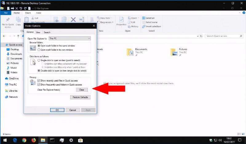Windows 10 파일 탐색기에서 최근 파일 및 폴더를 지우는 방법