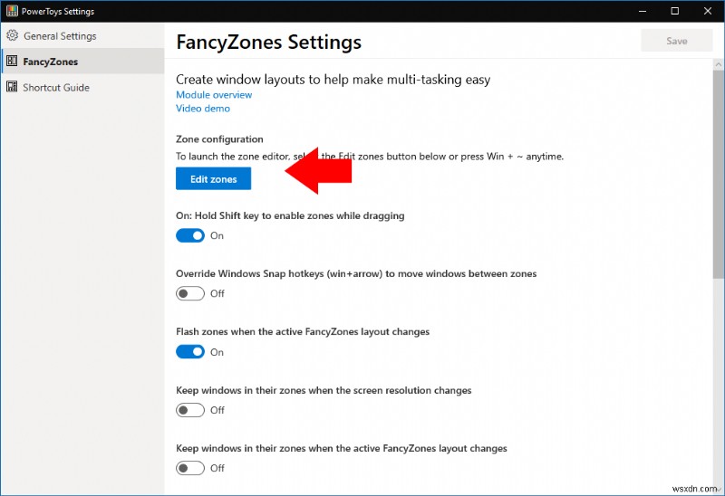 FancyZones 사용 방법, Windows 10의 새로운 타일링 창 관리자