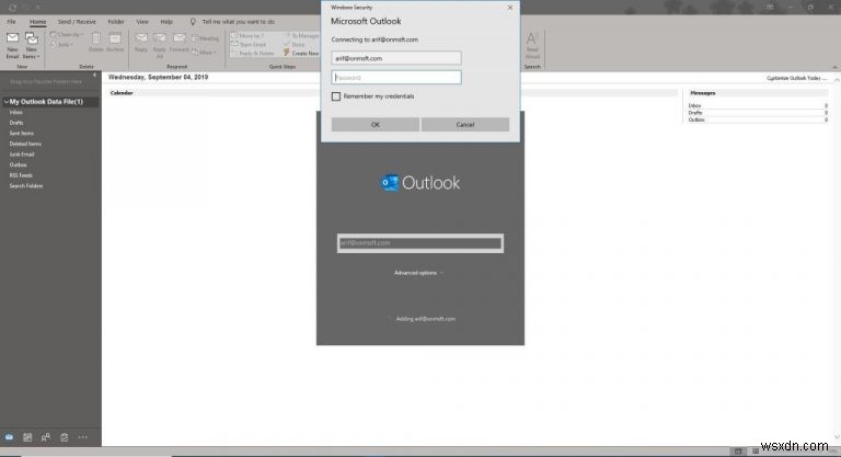 Office 365의 Outlook에서 이메일 계정을 설정하고 관리하는 방법